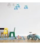 Lampy wiszące dziecięce - Milagro Żyrandol DELFINKA FINKA MiniMini 3xE14 MLP6811 - product 6
