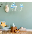 Lampy wiszące dziecięce - Milagro Żyrandol DELFINKA FINKA MiniMini 3xE14 MLP6811 - product 7