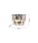 Kinkiety glamour - Milagro Kinkiet CHELSEA CHROME 2xE14 ML6930 - product 8