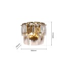 Kinkiety glamour - Milagro Kinkiet CHELSEA GOLD 2xE14 ML6931 - product 8