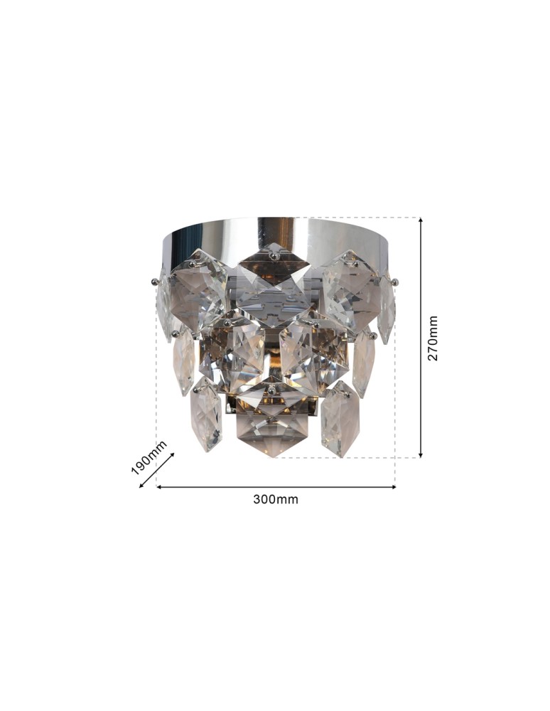 Milagro Kinkiet GRACE CHROME 2xE14 ML6934