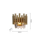 Milagro Kinkiet MADISON GOLD 2xE14 ML6937 Milagro Kinkiet MADISON GOLD 2xE14 ML6937