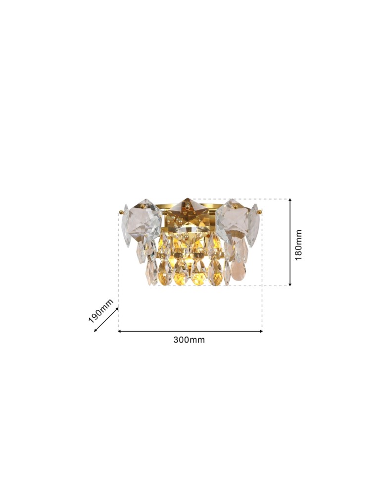 Milagro Kinkiet SELENA GOLD 2xE14 ML6939