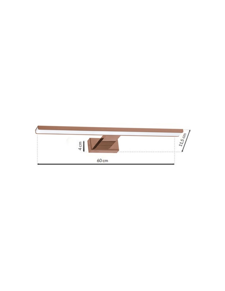 Milagro Kinkiet SHINE ROSE GOLD 60cm 13,8W LED ML7041 Milagro Kinkiet SHINE ROSE GOLD 60cm 13,8W LED ML7041