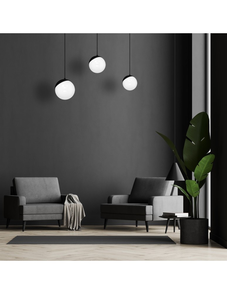 Milagro Lampa wisząca SFERA BLACK 3xE14 MLP7237 Milagro Lampa wisząca SFERA BLACK 3xE14 MLP7237