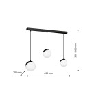 Milagro Lampa wisząca SFERA BLACK 3xE14 MLP7237 Milagro Lampa wisząca SFERA BLACK 3xE14 MLP7237