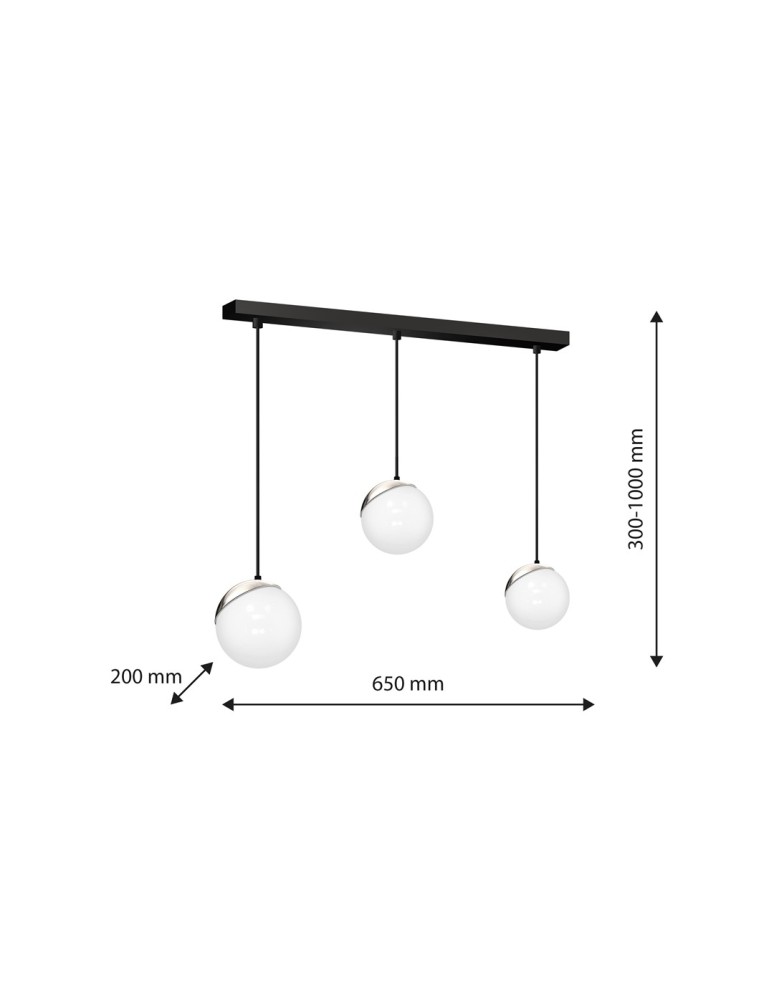 Milagro Lampa wisząca SFERA 3xE14 MLP7238