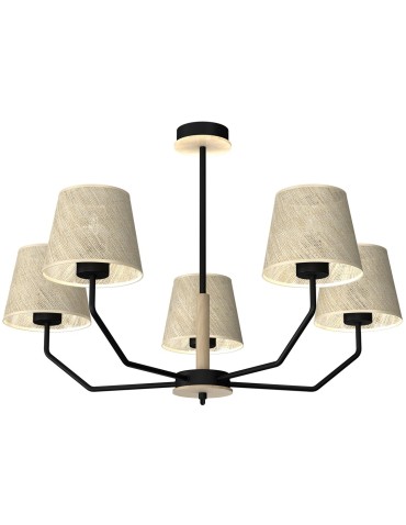 Milagro Lampa wisząca ETNA Black 5xE27 MLP7277 - produkt 2