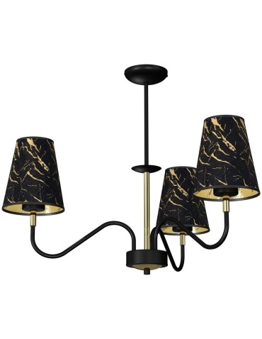 Milagro Lampa wisząca HERMES Black/Gold 3xE27 MLP7281 - produkt 2