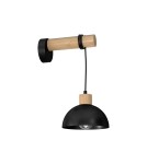 Milagro Kinkiet ERIK Black/Wood 1XE27 MLP7224 Milagro Kinkiet ERIK Black/Wood 1XE27 MLP7224