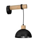 Milagro Kinkiet ERIK Black/Wood 1XE27 MLP7224 Milagro Kinkiet ERIK Black/Wood 1XE27 MLP7224
