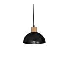 Lampy wiszące na listwie - Milagro Lampa wisząca ERIK Black/Wood 2xE27 MLP7225 - product 4