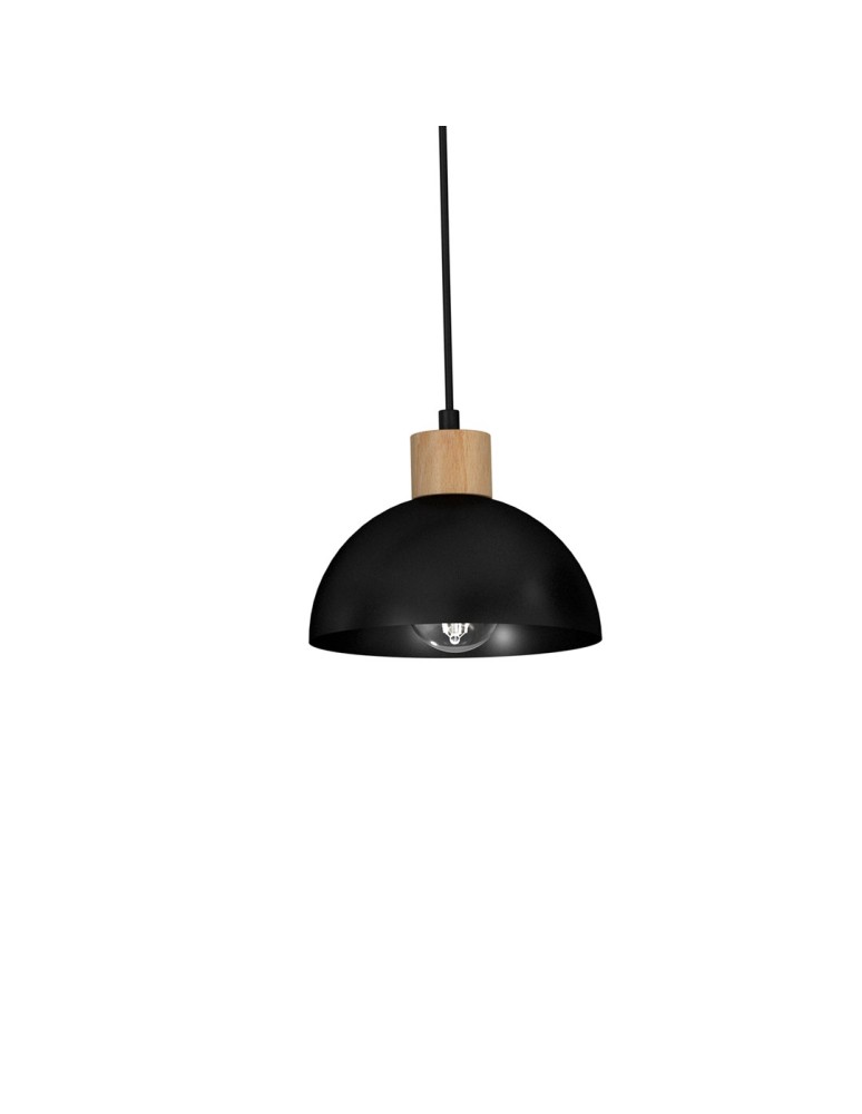 Milagro Lampa wisząca ERIK Black/Wood 2xE27 MLP7225