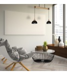 Lampy wiszące na listwie - Milagro Lampa wisząca ERIK Black/Wood 2xE27 MLP7225 - product 6