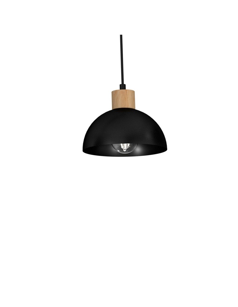 Milagro Lampa wisząca ERIK Black/Wood 3xE27 MLP7226 Milagro Lampa wisząca ERIK Black/Wood 3xE27 MLP7226