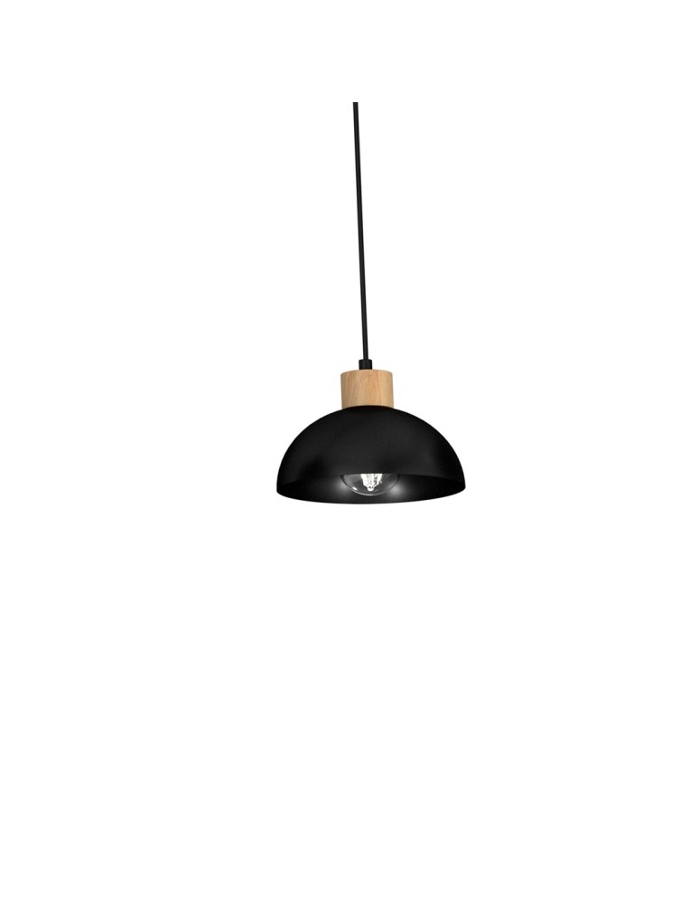 Milagro Lampa wisząca ERIK Black/Wood 5xE27 MLP7227 Milagro Lampa wisząca ERIK Black/Wood 5xE27 MLP7227