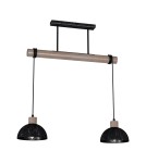 Milagro Lampa wisząca ERIK Sawn black/Patinated wood 2XE27 MLP7639 Milagro Lampa wisząca ERIK Sawn black/Patinated wood 2XE27 MLP7639