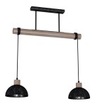 Milagro Lampa wisząca ERIK Sawn black/Patinated wood 2XE27 MLP7639 Milagro Lampa wisząca ERIK Sawn black/Patinated wood 2XE27 MLP7639