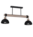 Milagro Lampa wisząca ERIK Sawn black/Patinated wood 2XE27 MLP7639 Milagro Lampa wisząca ERIK Sawn black/Patinated wood 2XE27 MLP7639