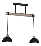 Milagro Lampa wisząca ERIK Sawn black/Patinated wood 2XE27 MLP7639 Milagro Lampa wisząca ERIK Sawn black/Patinated wood 2XE27 MLP7639