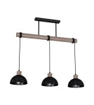 Milagro Lampa wisząca ERIK Sawn black/Patinated wood 3XE27 MLP7640 Milagro Lampa wisząca ERIK Sawn black/Patinated wood 3XE27 MLP7640