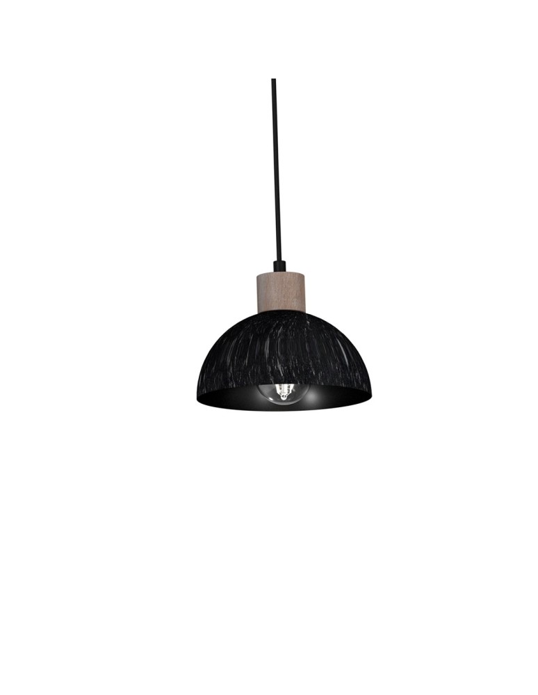 Milagro Lampa wisząca ERIK Sawn black/Patinated wood 3XE27 MLP7640 Milagro Lampa wisząca ERIK Sawn black/Patinated wood 3XE27 MLP7640