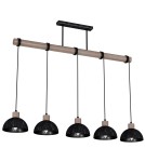 Milagro Lampa wisząca ERIK Sawn black/Patinated wood 5XE27 MLP7641 Milagro Lampa wisząca ERIK Sawn black/Patinated wood 5XE27 MLP7641