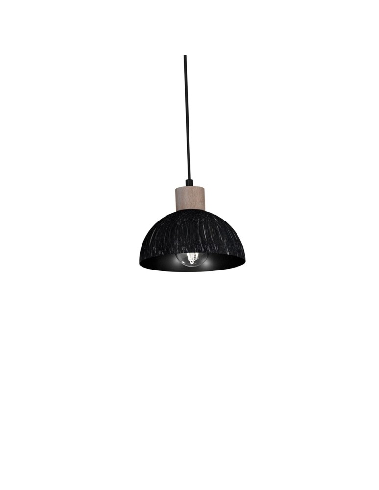 Milagro Lampa wisząca ERIK Sawn black/Patinated wood 5XE27 MLP7641 Milagro Lampa wisząca ERIK Sawn black/Patinated wood 5XE27 MLP7641