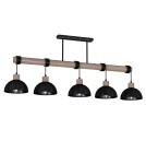 Milagro Lampa wisząca ERIK Sawn black/Patinated wood 5XE27 MLP7641 Milagro Lampa wisząca ERIK Sawn black/Patinated wood 5XE27 MLP7641