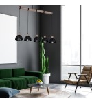 Milagro Lampa wisząca ERIK Sawn black/Patinated wood 5XE27 MLP7641 Milagro Lampa wisząca ERIK Sawn black/Patinated wood 5XE27 MLP7641