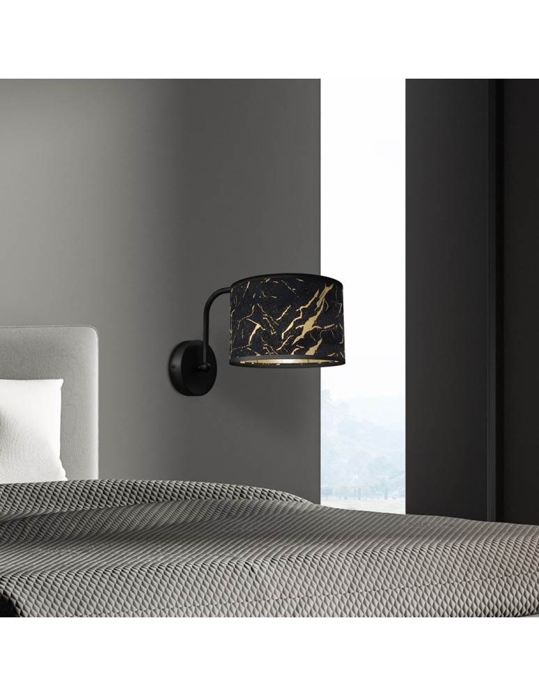 Milagro Kinkiet SENSO Black/Gold 1xE27 MLP7290 Milagro Kinkiet SENSO Black/Gold 1xE27 MLP7290