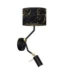 Milagro Kinkiet SENSO Black/Gold 1xE27 + 1x mini GU10 MLP7291 Milagro Kinkiet SENSO Black/Gold 1xE27 + 1x mini GU10 MLP7291