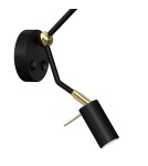 Milagro Kinkiet SENSO Black/Gold 1xE27 + 1x mini GU10 MLP7291 Milagro Kinkiet SENSO Black/Gold 1xE27 + 1x mini GU10 MLP7291