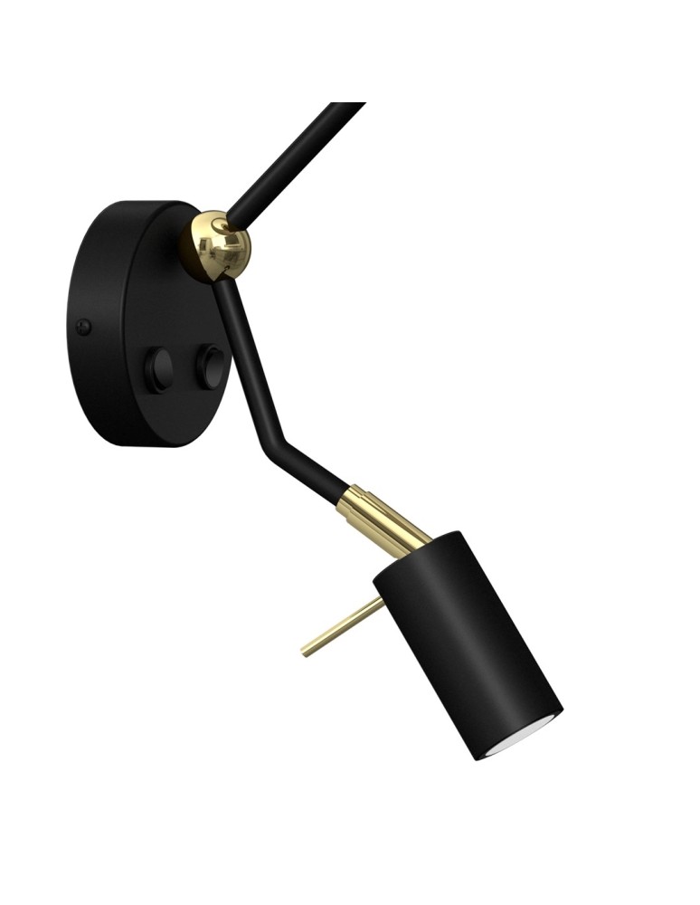 Milagro Kinkiet SENSO Black/Gold 1xE27 + 1x mini GU10 MLP7291 Milagro Kinkiet SENSO Black/Gold 1xE27 + 1x mini GU10 MLP7291