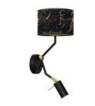 Milagro Kinkiet SENSO Black/Gold 1xE27 + 1x mini GU10 MLP7291 Milagro Kinkiet SENSO Black/Gold 1xE27 + 1x mini GU10 MLP7291