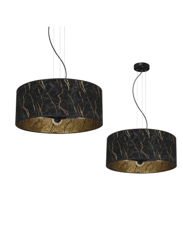 Milagro Lampa wisząca SENSO Black/Gold 3xE27 MLP7298