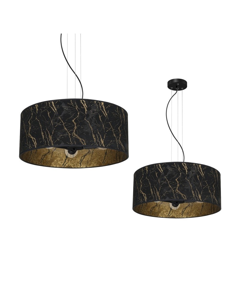 Milagro Lampa wisząca SENSO Black/Gold 3xE27 MLP7298 Milagro Lampa wisząca SENSO Black/Gold 3xE27 MLP7298