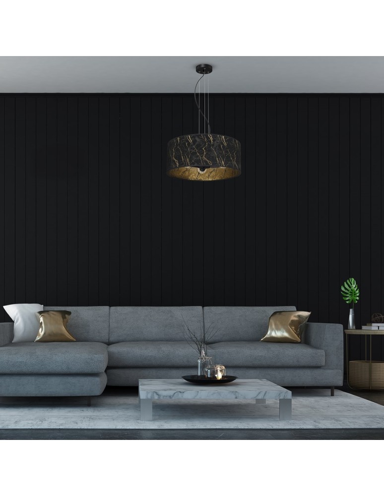 Milagro Lampa wisząca SENSO Black/Gold 3xE27 MLP7298 Milagro Lampa wisząca SENSO Black/Gold 3xE27 MLP7298