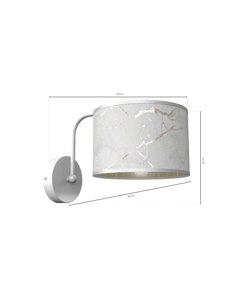 Milagro Kinkiet SENSO White/Gold 1xE27 MLP7301 Milagro Kinkiet SENSO White/Gold 1xE27 MLP7301