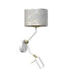 Milagro Kinkiet SENSO White/Gold 1xE27 + 1x mini GU10 MLP7302 Milagro Kinkiet SENSO White/Gold 1xE27 + 1x mini GU10 MLP7302