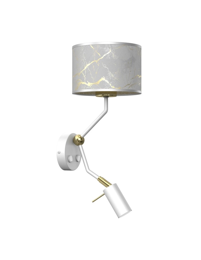 Milagro Kinkiet SENSO White/Gold 1xE27 + 1x mini GU10 MLP7302