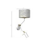 Milagro Kinkiet SENSO White/Gold 1xE27 + 1x mini GU10 MLP7302 Milagro Kinkiet SENSO White/Gold 1xE27 + 1x mini GU10 MLP7302