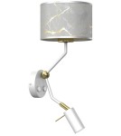 Milagro Kinkiet SENSO White/Gold 1xE27 + 1x mini GU10 MLP7302 Milagro Kinkiet SENSO White/Gold 1xE27 + 1x mini GU10 MLP7302