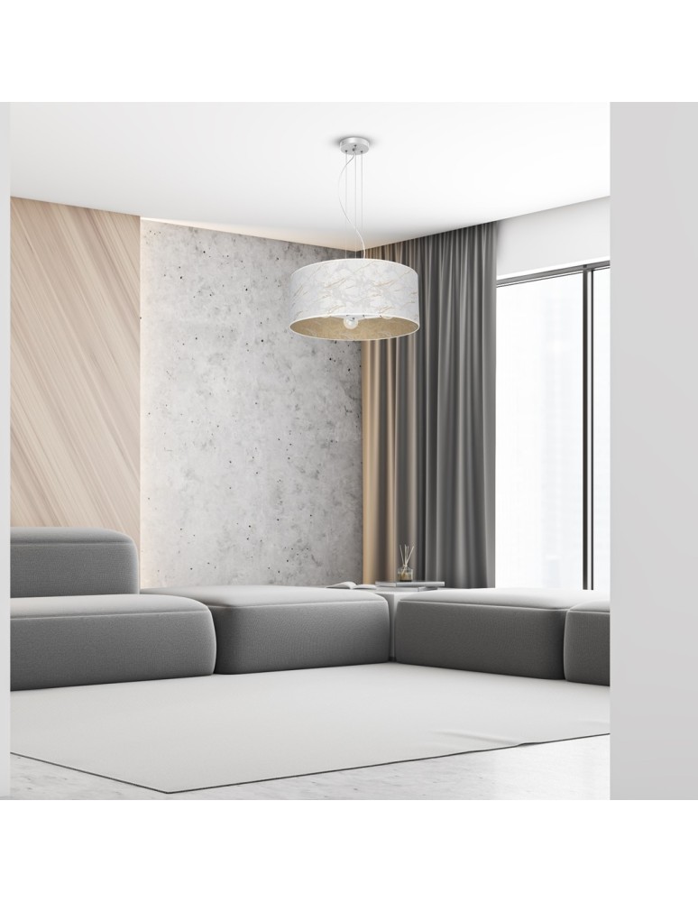 Milagro Lampa wisząca SENSO White/Gold 3xE27 MLP7309
