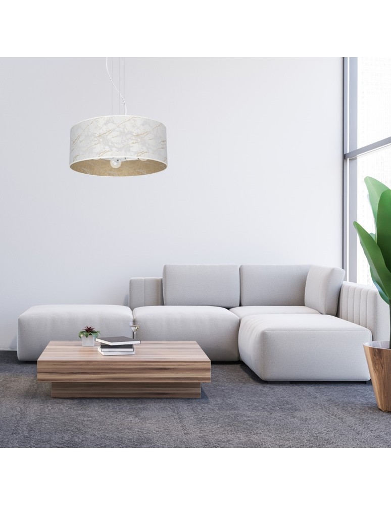 Milagro Lampa wisząca SENSO White/Gold 3xE27 MLP7309