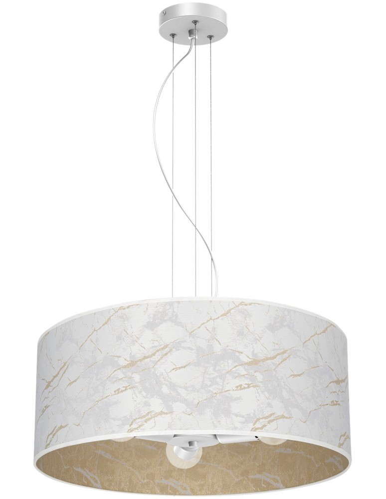 Milagro Lampa wisząca SENSO White/Gold 3xE27 MLP7309