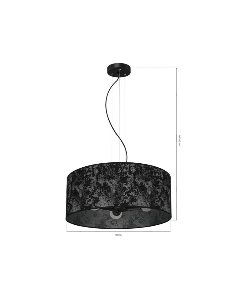 Milagro Lampa Wisząca SATINO SILVER 3xE27 MLP7331 Milagro Lampa Wisząca SATINO SILVER 3xE27 MLP7331