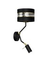 Milagro Kinkiet ULTIMO BLACK 1xE27 + 1x mini GU10 MLP7335