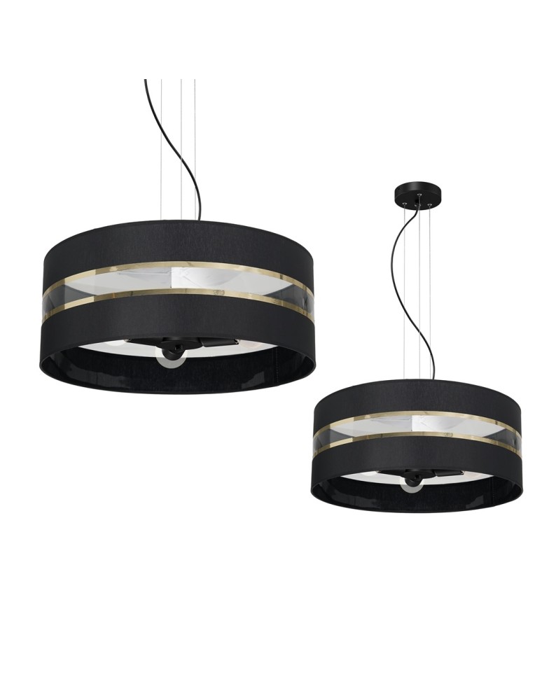 Milagro Lampa Wisząca ULTIMO BLACK 3xE27 MLP7342