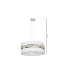 Milagro Lampa Wisząca ULTIMO WHITE 3xE27 MLP7353 Milagro Lampa Wisząca ULTIMO WHITE 3xE27 MLP7353